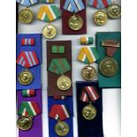 Cuba, Miscellaneous Medals (12), Enrique Hart, Marco Marti; Armado Maestre; Paul Gomez; Barbara