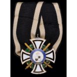 Germany, Hohenzollern, House Order of Hohenzollern, Honour Cross, 2nd class breast badge with