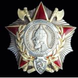 *Soviet Union, Order of Alexander Nevsky, type 2, of four-piece construction, no. 8639, in a