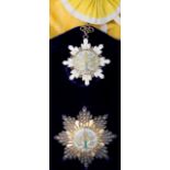 *China, Republic, Order of the Golden Grain, Second class set of insignia, comprising sash badge, in