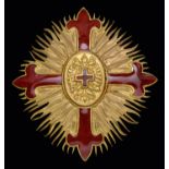 *Austria, Uncertain Red Cross Society, breast star, in gilt and red enamels, centre of star with