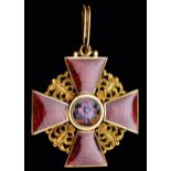 *Russia, Order of St Anne, Civil Division, Third class breast badge, by Wilhelm Keibel, St.