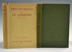 Dickinson, William C - signed 'Two Students at St Andrews 1711-1716' edited from the Delvine