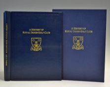 Crampsey, R A signed "The Breezy Links of Troon - A History of Royal Troon Golf Club 1878-2000"