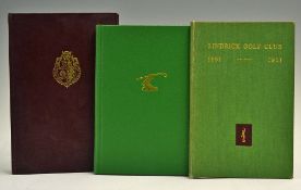 Selection of Northern Golf Club Histories to include Lindrick GC 1891-1951, Alnmouth GC, Seaton