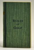 Scarce 1908 "Revised - Rules of Golf - as approved by the Royal and Ancient Golf Club of St