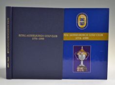 Royal Musselburgh Golf Club 1774-1999 - 1st ed signed by Harry Douglas (Compiler), original blue and