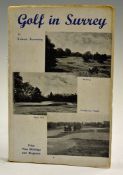 Browning, Robert - 'Golf in Surrey' handbook, 2nd ed, The Golf Club Association, in the original