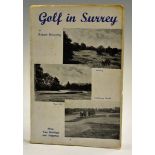 Browning, Robert - 'Golf in Surrey' handbook, 2nd ed, The Golf Club Association, in the original