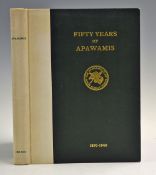 Apawamis Golf Club History Book 'Fifty Years of Apawamis' 1890-1940 limited edition No487/500, no