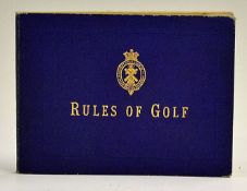 Scarce 1891 Rules for The Game of Golf, Pocket Handbook - for The Royal and Ancient Golf Club of