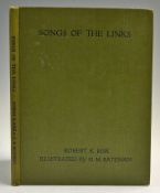 Risk, Robert K - 'Songs of The Links' 1919, 1st edition, illustrated by H M Bateman, Duckworth and