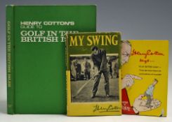 Cotton, Henry Book Selection including 1962 'Henry Cotton Says…Play Better Golf', HB with DJ (