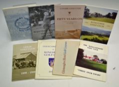 Selection of Scottish Golf Club Histories to include Williamwood 'Three over Fours', Gleneagles