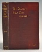 Glasgow Golf Club History Book 1787-1907 by James Coalville, MA, DSc (Edin), Glasgow: Carbon and