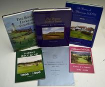 Selection of Scottish Golf Club Histories to include Dufftown GC Course of a Century 1896-1996,