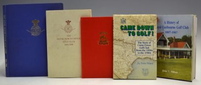 Selection of Coastal Golf Club Histories to include Royal North Devon 1864-1989 (signed by author