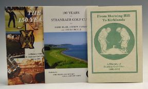 Selection of Scottish Golf Club Histories including Stranraer GC 100 Years, St Andrews The 150