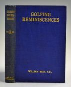 William, Reid - 'Golfing Reminiscences; the growing of the game 1887-1925', 1st ed. 1925, in blue