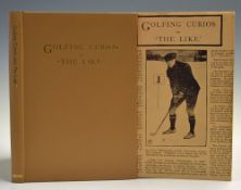 Wood, Harry B - "Golfing Curios and The Like" reprint 1980 published by Pride Publications