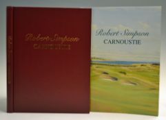 Mishler, Jack L signed - "Robert Simpson - Carnoustie" 1st ltd ed 2003 in the original leather and