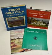 Scottish Golf Club Related Book Selection to include 'Dunbar Golf Club' 1980 SB, 'The Nairn Golf