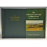 Bathurst, Peter & Behrend, John - signed 'The Oxford & Cambridge Golfing Society' 100 years of