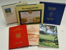 Selection of Irish Golf Club Centenaries featuring 'Cork Golf Club 1888-1988' 1st ed in red