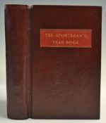 Colman, C S and Windsor A H - 'The Sportsman's Year Book' re-bound in leather, 1899 with