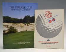 Walker Cup and Curtis Cup Brochures including 1985 The Walker Cup Pine Valley Golf Club, the 30th