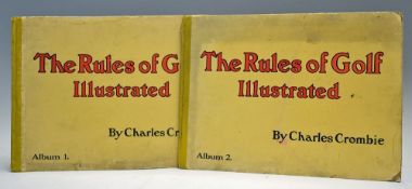 Crombie, Charles - 'The Rules of Golf Illustrated' c1905 in original illustrated Albums No.1 and No.