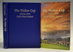 Simmonds, Gordon G - signed 'The Walker Cup 1922 to 1999' Golf's Finest Contest, signed H R J