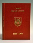 Irish Golf Club Centenary - "Cork Golf Club 1888-1988" by Dermot J Russell, original leather and