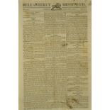 Bell's Weekly Messenger Newspaper 1803 dated 13 Feb with contents including the Trial of Colonel