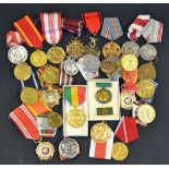 Selection of 50 Foreign military medals featuring medals from Hungary, Poland, Russia, all having