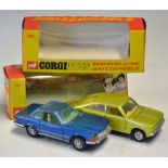 Corgi Toys Mercedes Benz 350SL No. 393  whizzwheels, blue in original box, light dusting to