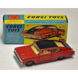 Corgi Toys Marlin by Rambler Sports Fastback No. 263 red and black in original box, minor marks to