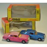 Corgi Toys Bentley Series No.274 'T' HJ Mulliner Park Ward pink in original box minor wear, light