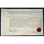 East India Company Commission Document 1853 appointing Henry Macfarlane Norris to be a Lieutenant in