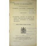 WWI Official printed report by the Ministry of Reconstruction dated 1919 on the position after the