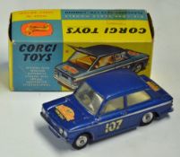 Corgi Toys Hillman IMP Monte Carlo Trim No. 328 in blue with original box, '107 Rally decals',