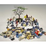 Assorted Quantity of Plastic Figurines some with Britains stamped to bottom, agriculture,