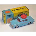 Corgi Toys Austin A60 De Luxe Saloon 'Motor School Car' No. 236 in blue with red sign with