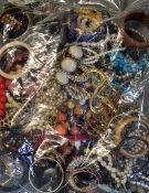 Assorted Quantity of Costume Jewellery consisting of bangles, bracelets, necklaces, varying types (