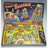 Dodge The Daleks 'DR WHO' Board Game by Codeg 1965  in original box, contains board, shaker and 4x