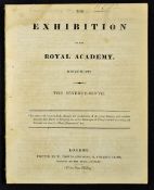 Royal Academy Exhibition Catalogue 1847 of 63 pages detailing paintings, miniatures and sculptures
