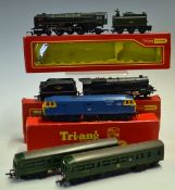 Selection of Tri-ang Hornby Engines including Princess Elizabeth with tender R633, Britannia with