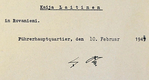 WWII German Adolf Hitler Signed Official Marriage Document granting permission to a German Officer - Bild 2 aus 2