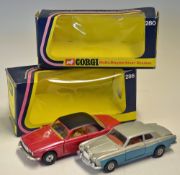 Corgi Toys Rolls Royce Silver Shadow No. 280 H.J. Mulliner Park Ward, silver and blue with