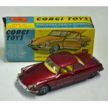 Corgi Toys Le Dandy Coupe Henri Chapron Body on Citroen DS Chassis No. 259 maroon in original box,